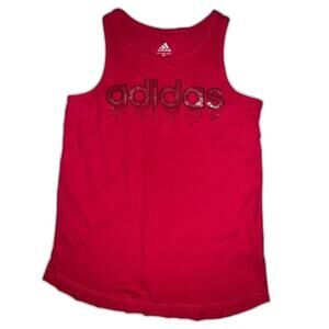 ADIDAS Girls Tank Top Shirt Size L 14 Fresh Pink